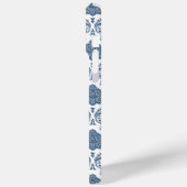 Rokoko-Damaskus-Muster Blau auf Weiß Case-Mate iPhone Hülle (Rückseite / Links)