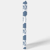 Rokoko-Damaskus-Muster Blau auf Weiß Case-Mate iPhone Hülle (Rückseite / Rechts)