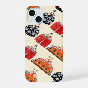 ROKOKO-DAME ART DECO SCHÖNHEIT MODE KOSTÜMENTWURF iPhone 15 HÜLLE