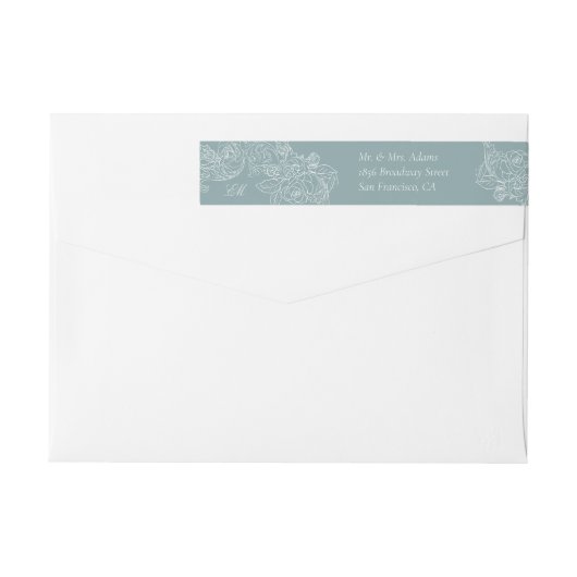 Rokoko Dusty Blue Pre-Addressed Return (Rückseite)