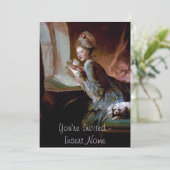 Rokoko Einladung (Stehend Vorderseite)