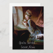 Rokoko Einladung (Vorne/Hinten)