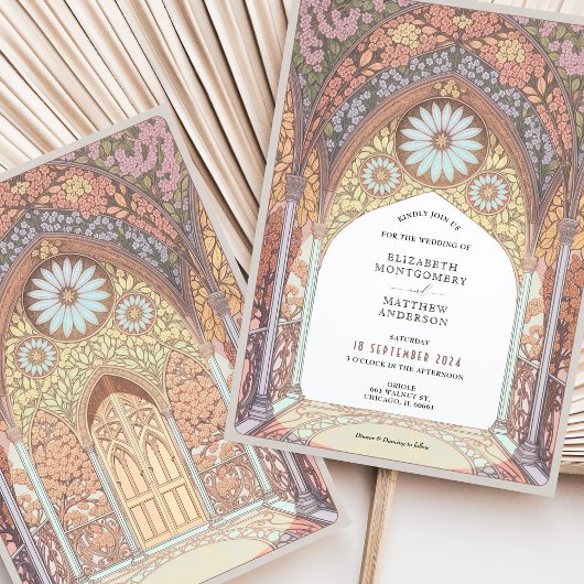 Rokoko-Einladung für Arch Design Einladung