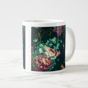 Rokoko Floral Decoration Jumbo Tasse