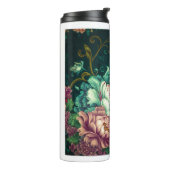 Rokoko florale Dekoration Thermal Tumbler Thermosbecher (Nach links gedreht)