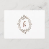 Rokoko Florentine Monochrome Begleitkarte (Rückseite)