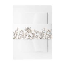 Rokoko Florentine Monochrome Einladungsbanderole