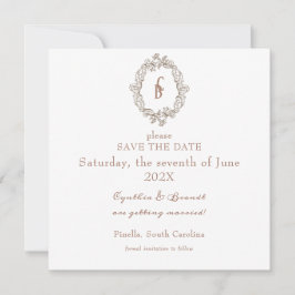 Rokoko Florentine Monochrome Save The Date