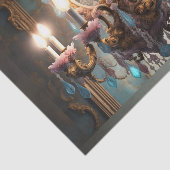 Rokoko French Chandelier 2 Decoupage Paper Seidenpapier (Ausschnitt)