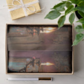 Rokoko French Chandelier 3 Decoupage Paper Seidenpapier (Geschenk)