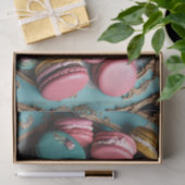 Rokoko French Macarons Decoupage Paper 3 Seidenpapier (Geschenk)