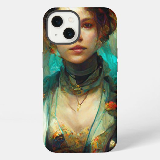 Rokoko Future SciFi Fantasy iPhone Hülle (Rückseite)