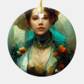 Rokoko Future SciFi Fantasy Keramik Ornament (Hinten)