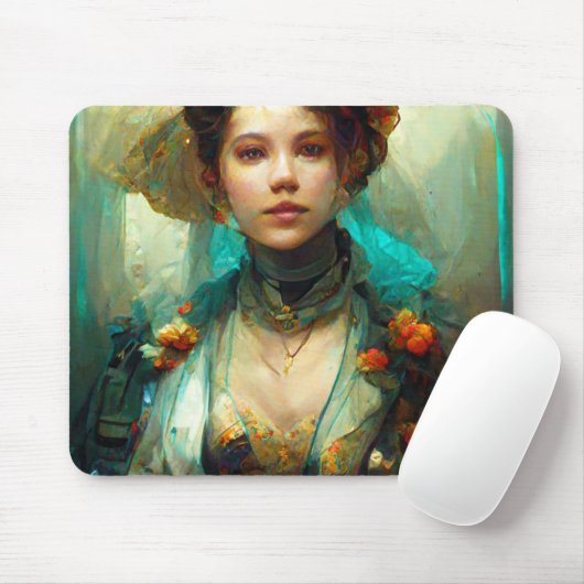 Rokoko Future SciFi Fantasy Mousepad (Mit Mouse)