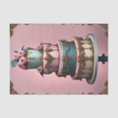 Rokoko Gestuftes Pariser Kuchen 4 Dekoupage Seidenpapier (Vorderseite)