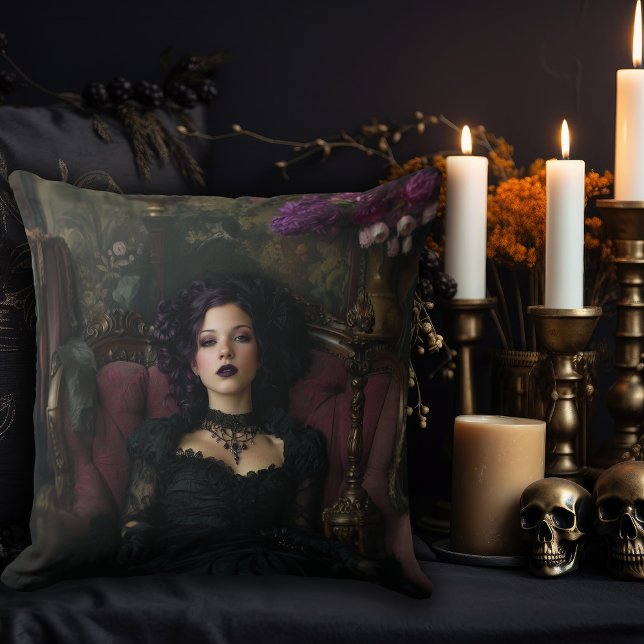 Rokoko Gothic Woman Kissen (Von Creator hochgeladen)