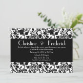 Rokoko Hochzeit, Einladung 5"x7". (Stehend Vorderseite)