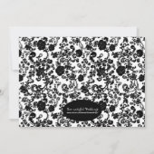 Rokoko Hochzeit, Einladung 5"x7". (Rückseite)