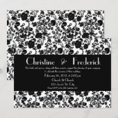 Rokoko Hochzeit, Einladung 5"x7". (Vorne/Hinten)