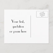 Rokoko Hochzeit, Save the Date Postkarte (Rückseite)