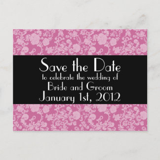 Rokoko Hochzeit, Save the Date Postkarte
