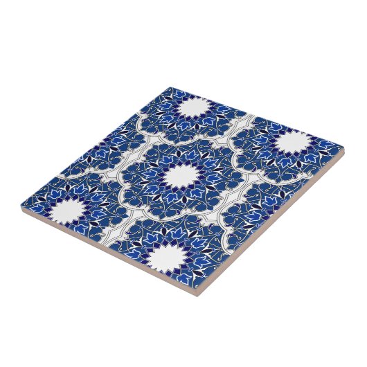 Rokoko Indigo Beautiful Fliese (Seite)