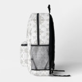 Rokoko Lace Pattern Bedruckter Rucksack (Rechts)