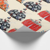 ROKOKO LADIES ART DECO FASHION COSTUME DESIGN GESCHENKPAPIER (Ecke)