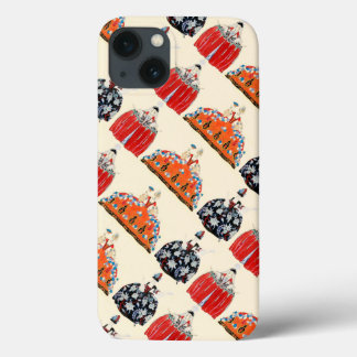ROKOKO LADY ART DECO SCHÖNHEIT FASHION COSTUME DES iPhone 13 HÜLLE