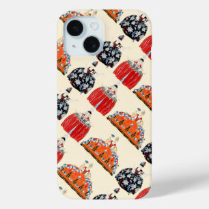 ROKOKO LADY ART DECO SCHÖNHEIT FASHION COSTUME DES iPhone 15 HÜLLE