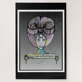 Rokoko Lady Illustration Puzzle