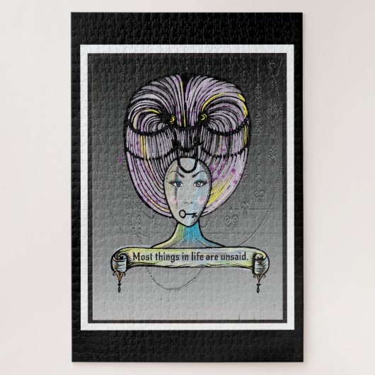 Rokoko Lady Illustration Puzzle (Vertikal)