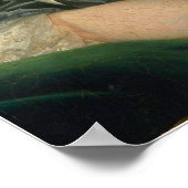 Rokoko Lady mit Bubblegum Altered Art Print Poster (Ecke)