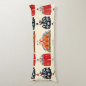 ROKOKO LADY SCHAUTY, FASHION COSTUME DEKO SEITENSCHLÄFERKISSEN (Vorderseite Vertikal)