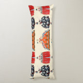 ROKOKO LADY SCHAUTY, FASHION COSTUME DEKO SEITENSCHLÄFERKISSEN (Rückseite (Vertikal))