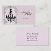 Rokoko-Leuchter-Geschäfts-Karte Visitenkarte (Vorne/Hinten)