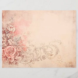 Rokoko Liebe Letter Scrapbook Paper