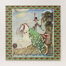 Rokoko märchenhafte Prinzessin reiten Puzzle