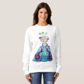 Rokoko Marie Antoinette Lasse ihnen, Kuchen zu ess Sweatshirt (Vorne ganz)