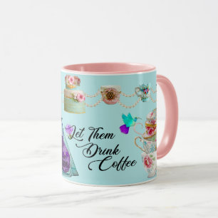 Rokoko Marie Antoinette Lasst Sie Kaffee Trinken Tasse