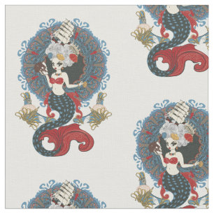 Rokoko Meraid Art Nouveau card Stoff