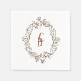 Rokoko Mocha Florentine Monochrome Mousse Serviette
