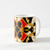 Rokoko-Panel mit Blumenelementen Kaffeetasse (VorderseiteRechts)