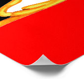 Rokoko-Panel mit Blumenelementen Poster (Ecke)