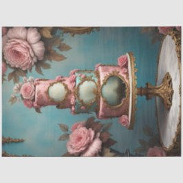 Rokoko Parisian Tiercake 3 Decoupage Paper Seidenpapier