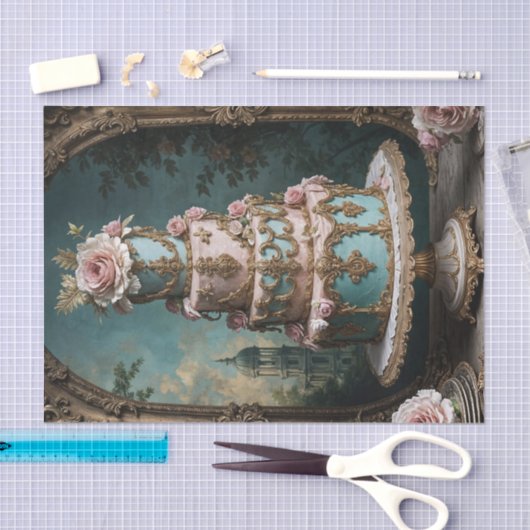 Rokoko Parisian Tiercake 5 Decoupage Paper Seidenpapier (Handwerk)