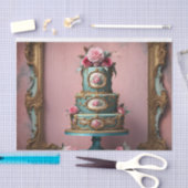 Rokoko Parisian Tiercake 6 Decoupage Paper Seidenpapier (Handwerk)