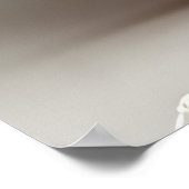 Rokoko Pastel Color Paper Shiba Inu Poster (Ecke)