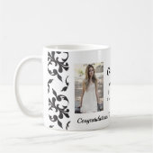 Rokoko Pattern Glückwunsch Graduate 2 Fotos Kaffeetasse (Links)