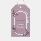 Rokoko Pink Simple Wedding Geschenkanhänger (Vorderseite)